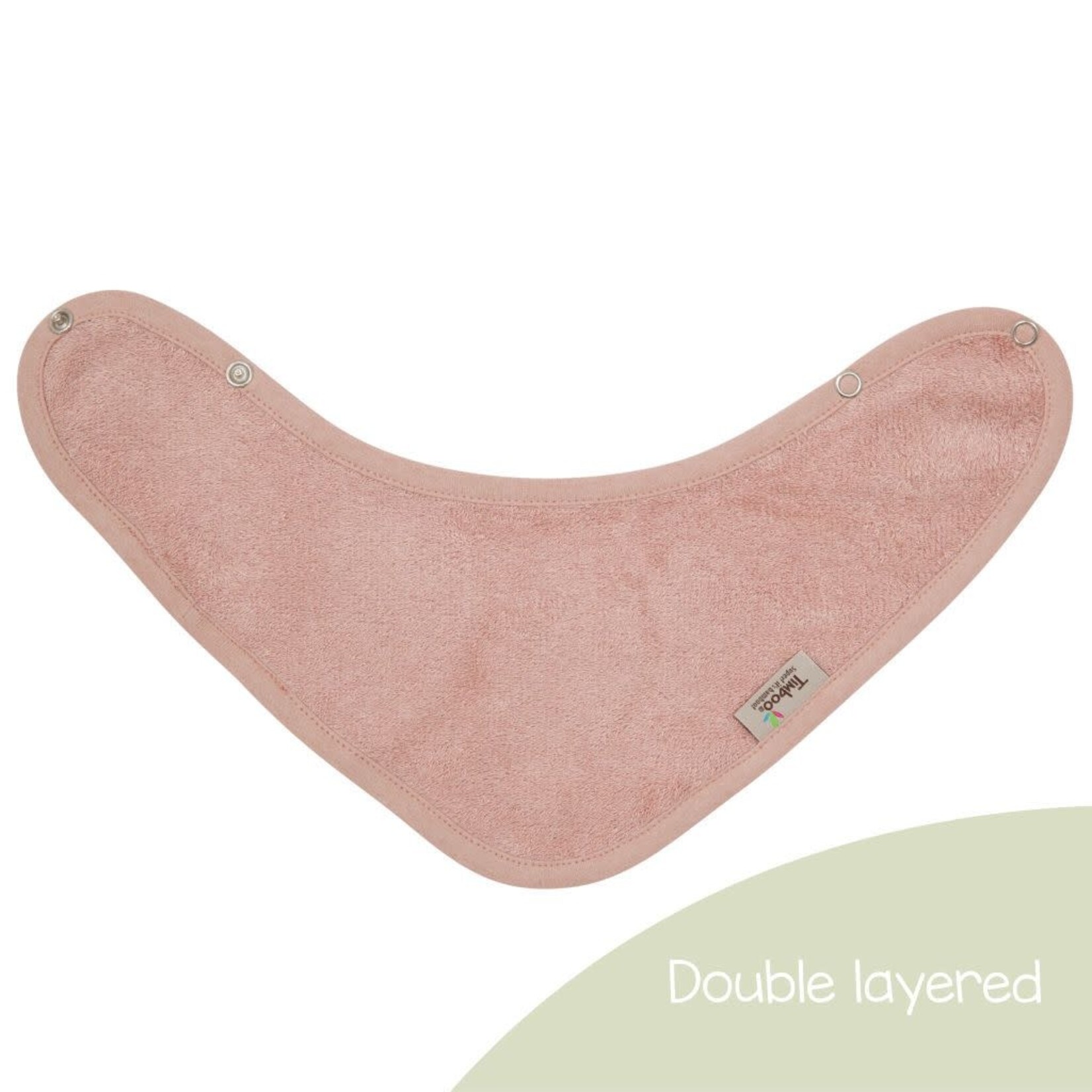 Timboo - BANDANA DOUBLED 36x20cm - MISTY ROSE