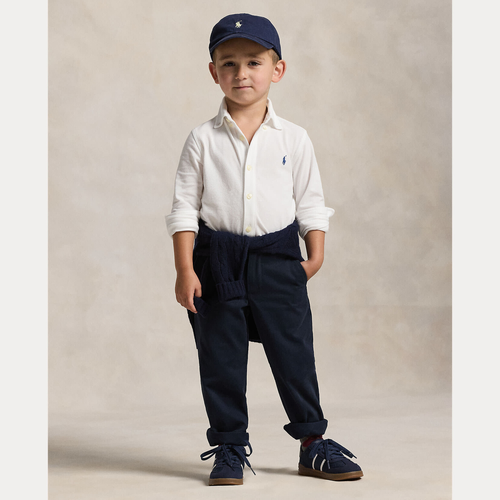 Ralph Lauren LS FB CS M5-SHIRTS-SPORT SHIRT WHITE