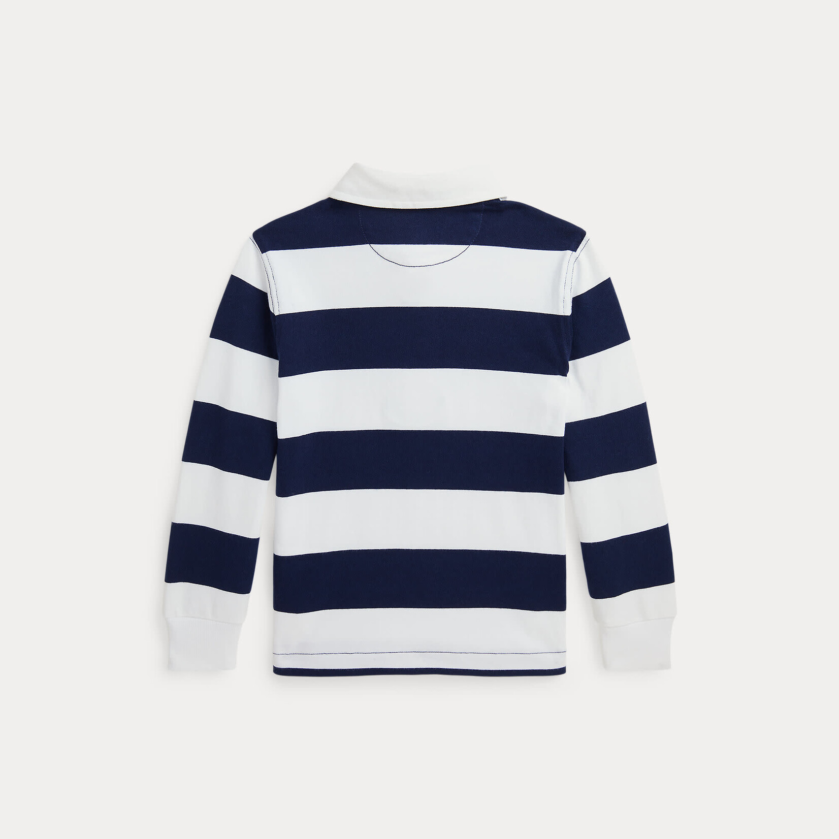 Ralph Lauren LS YD RUGBY-KNIT SHIRTS-RUGBY WHITE/CRUISE NAVY