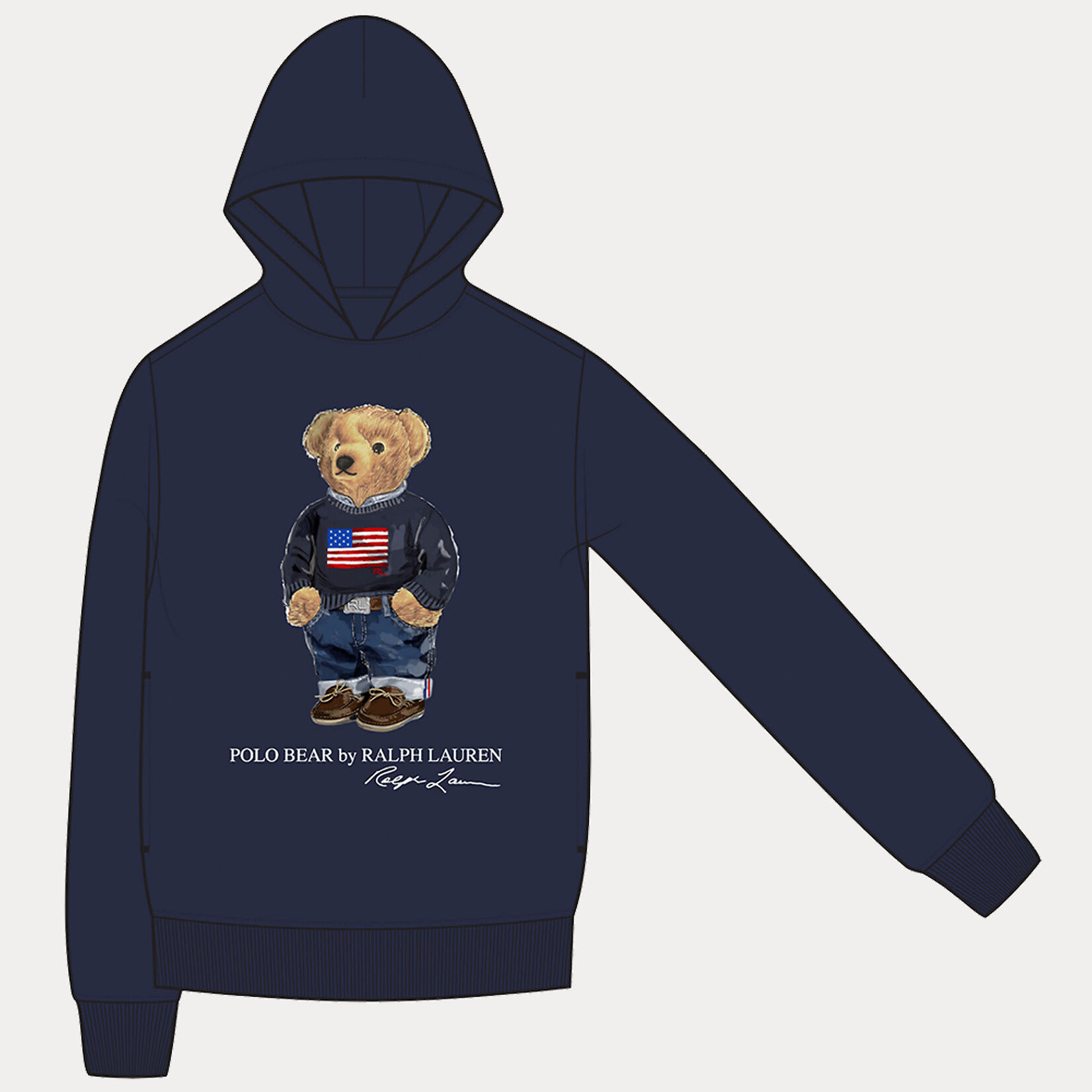 Ralph Lauren KNIT-PULLOVER-SWEATSHIRT CRUISE NAVY CORE BEAR