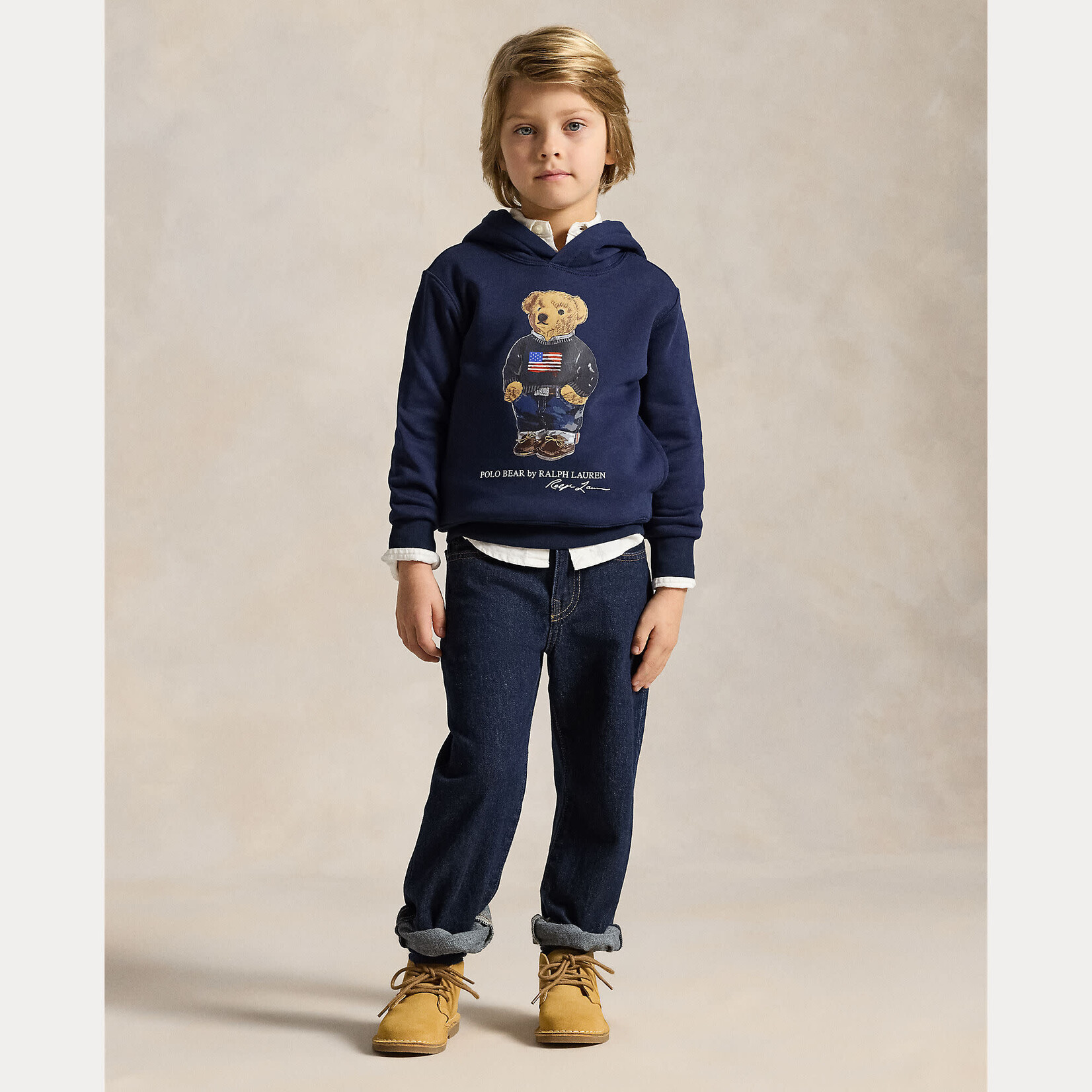 Ralph Lauren KNIT-PULLOVER-SWEATSHIRT CRUISE NAVY CORE BEAR