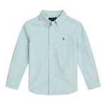 Ralph Lauren WOVEN-SPORT SHIRT-SHIRT #6636F SUMMER EMERALD WHITE
