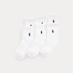 Ralph Lauren PRF SLD CSHN-CREW SOCK-6 PACK WHITE