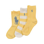 Ralph Lauren CANDYSHOP ML-ANKLE-3 PACK YELLOW