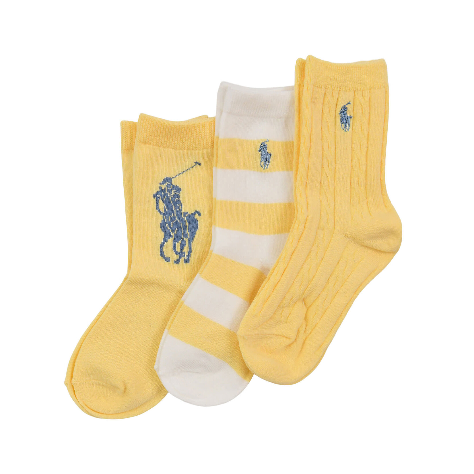 Ralph Lauren CANDYSHOP ML-ANKLE-3 PACK YELLOW