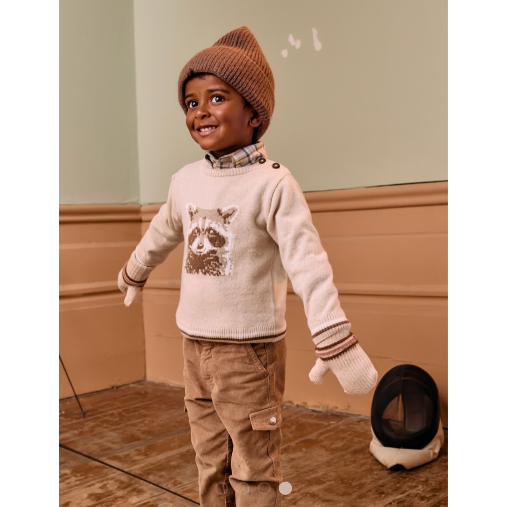 Patachou SWEATER - MINI BOY PARK - INVERNO 2025 BEIGE MELANGE