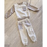 Patachou SET (SWEATER  & PANTS) - MINI BOY PARK - INVERNO 2025 CAMEL 20