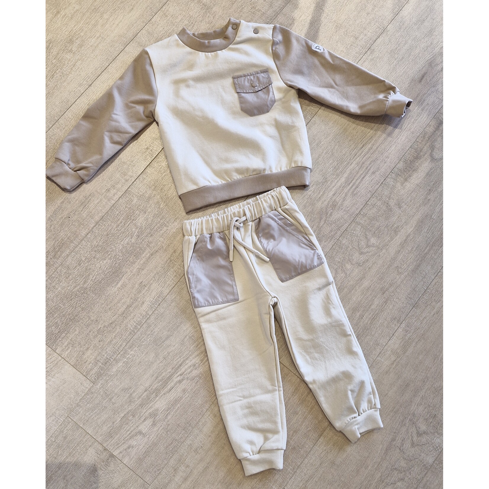 Patachou SET (SWEATER  & PANTS) - MINI BOY PARK - INVERNO 2025 CAMEL 20