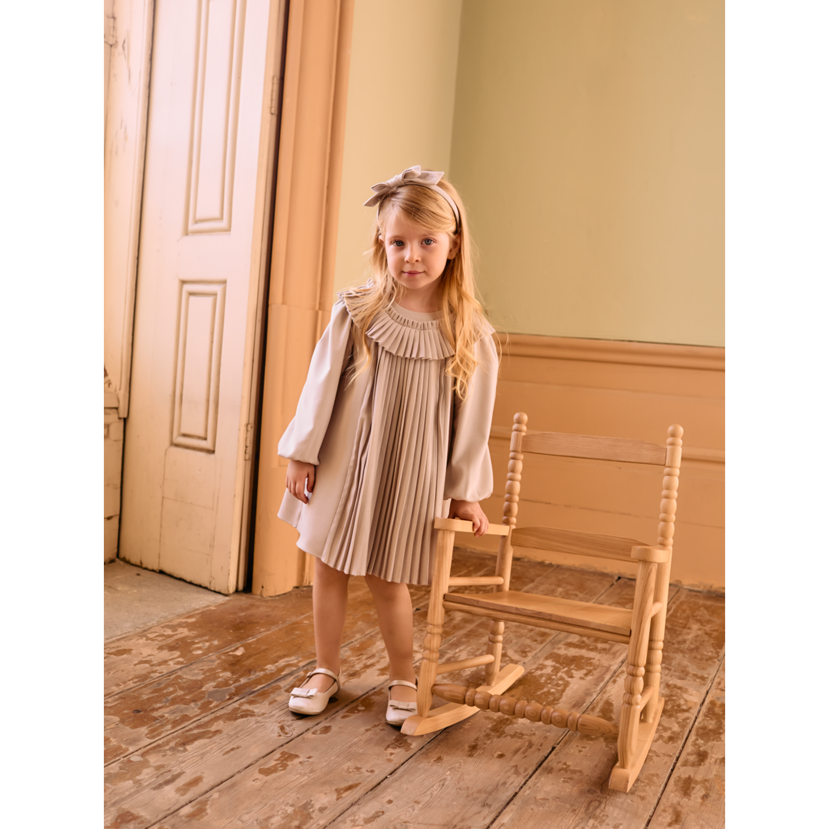 Patachou VESTIDO - MINI GIRL SOFT - INVERNO 2025 BEIGE 2