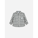 Patachou CAMISA - MINI BOY SOFT BLUE - INVERNO 2025 GREY/ECRU CHECK F25-14
