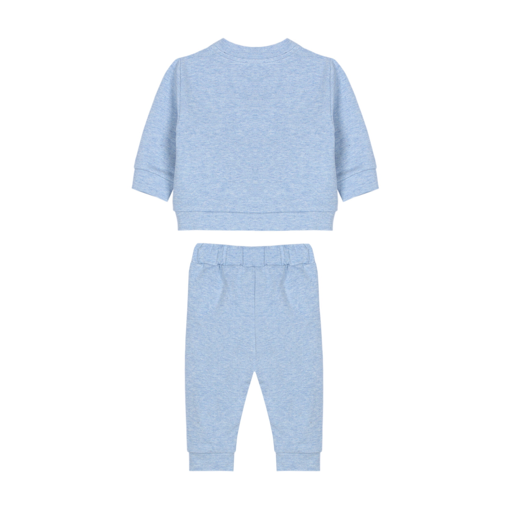 Patachou JERSEY SET BEAR MINI BOY  PALE MELANGE BLUE S26