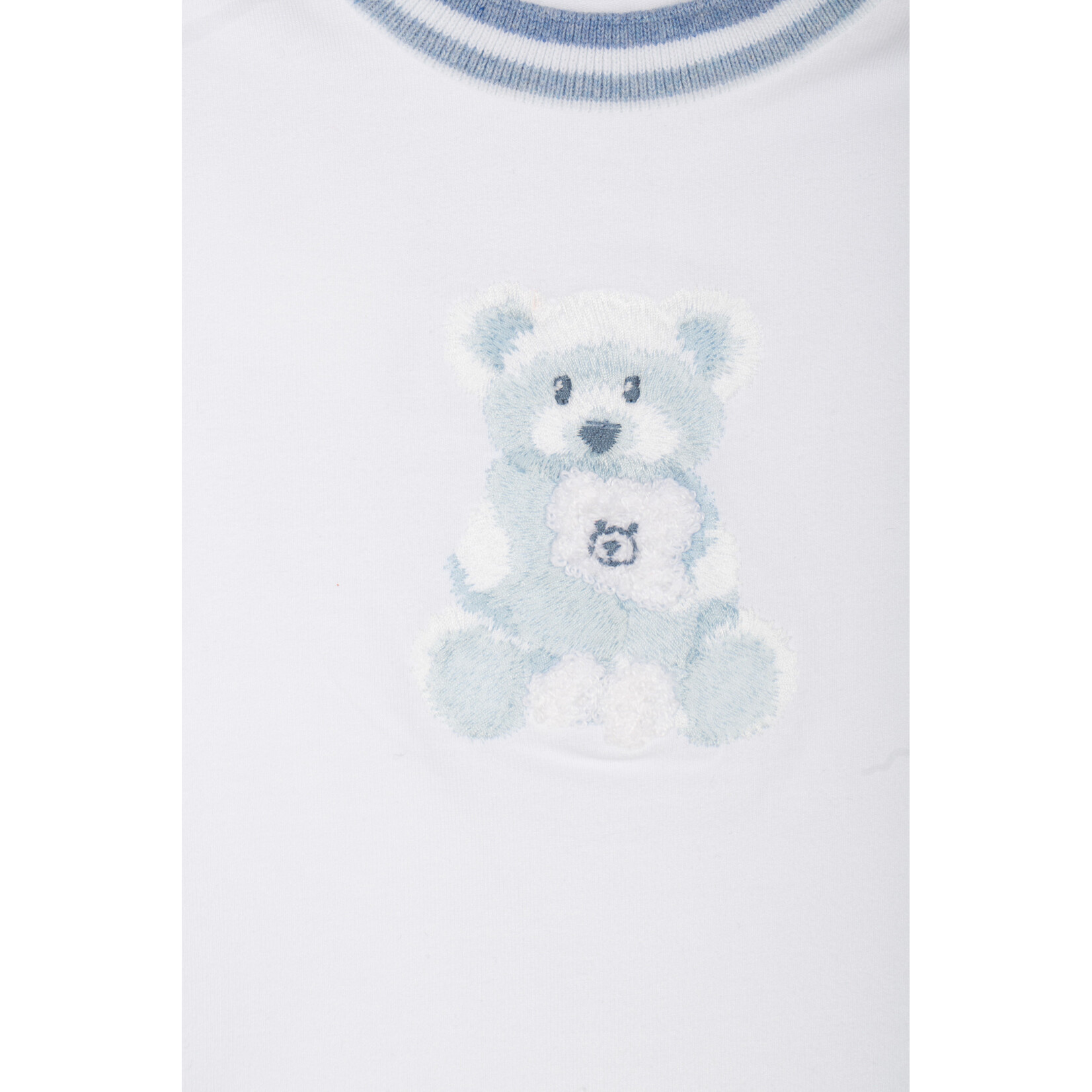 Patachou CONJUNTO T-SHIRT+CALÇÃO - NEWBORN TRUE BLUE - VERÃO 2026 PALE MELANGE BLUE S24-45