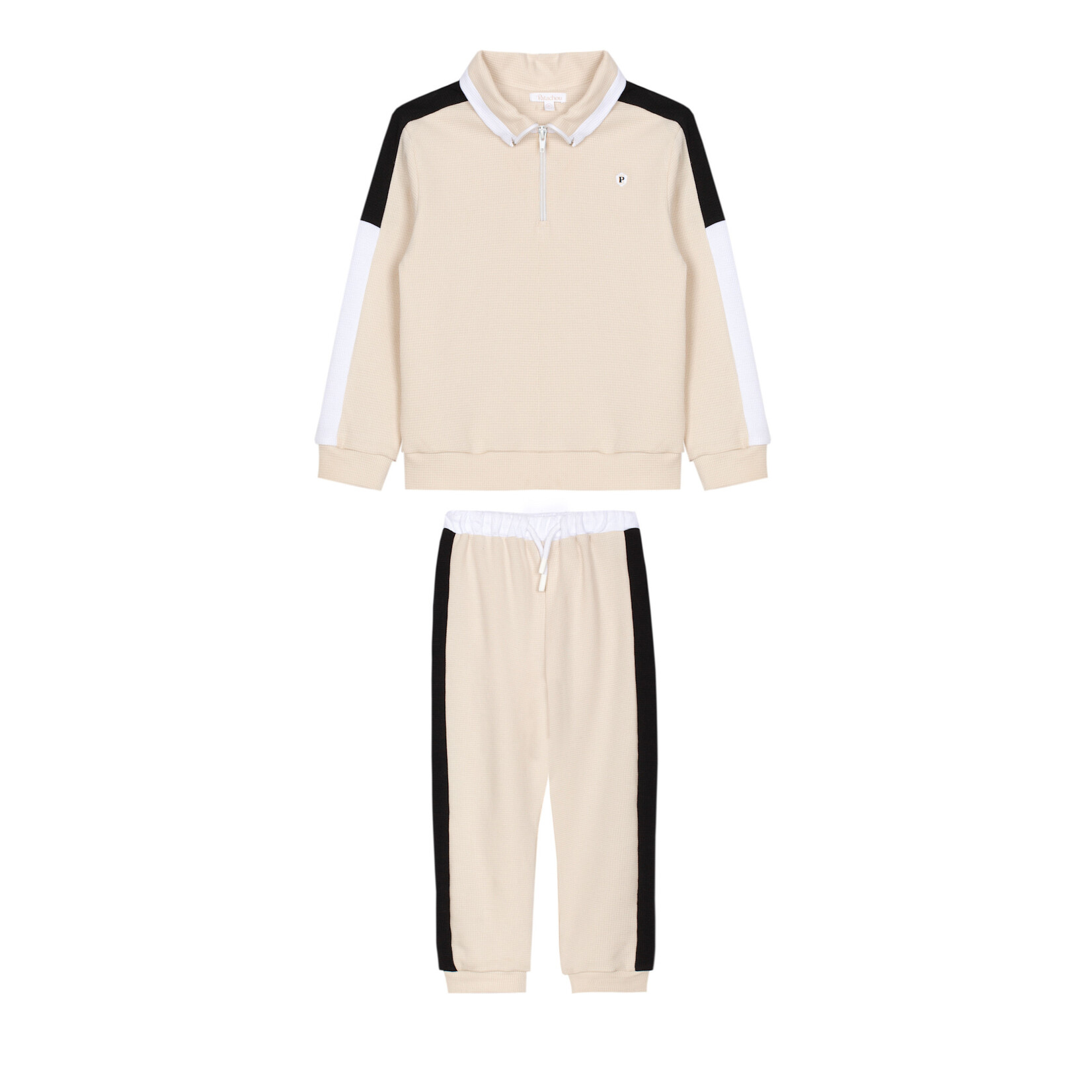 Patachou CONJUNTO SWEATER + CALÇA - MINI BOY CITY - VERÃO 2026 BEIGE