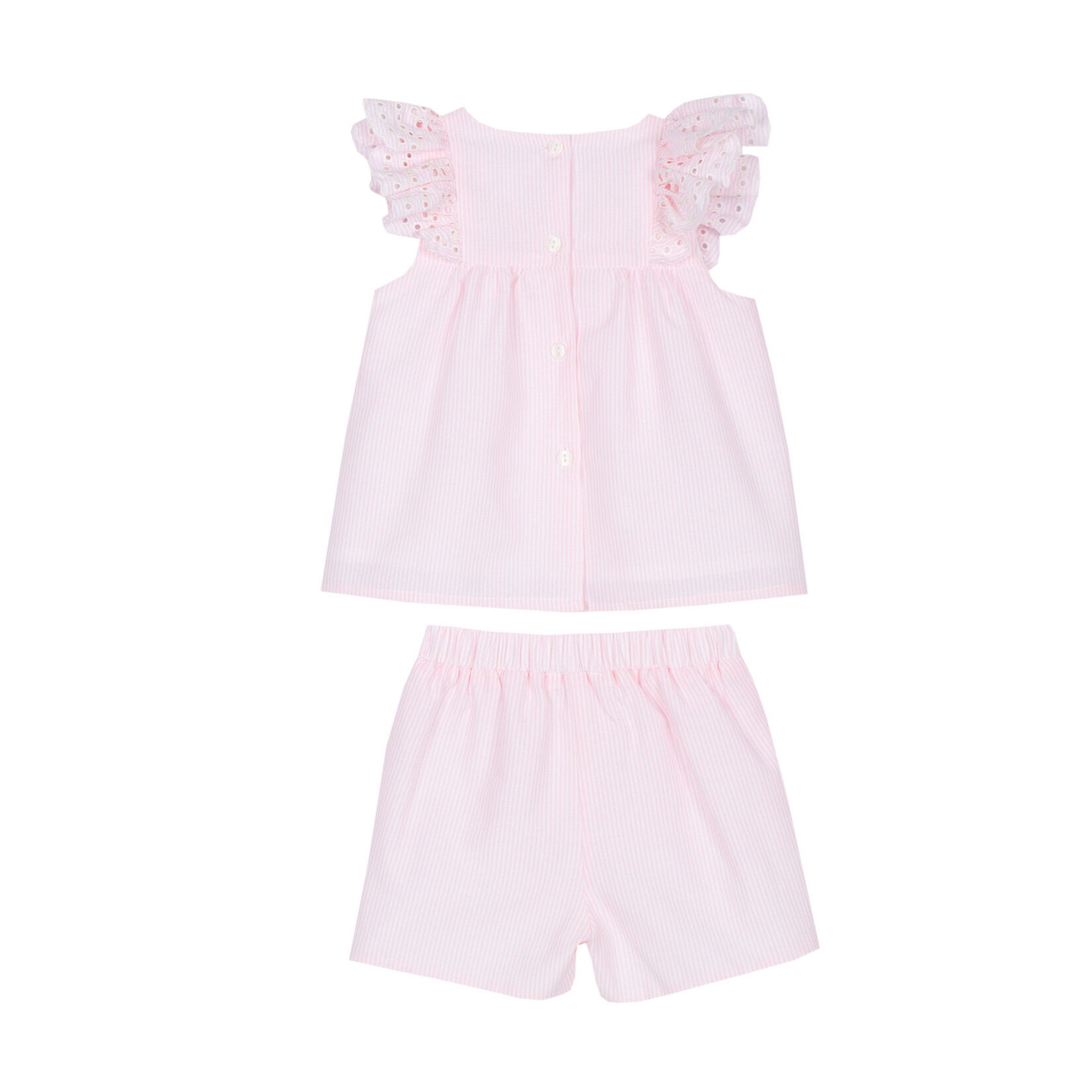 Patachou CONJUNTO - MINI GIRL LIBERTY - VERÃO 2026 PINK STRIPES S26-34