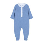 Patachou BABYGROW  - NEWBORN TRUE BLUE - VERÃO 2026 PALE MELANGE BLUE S24-45