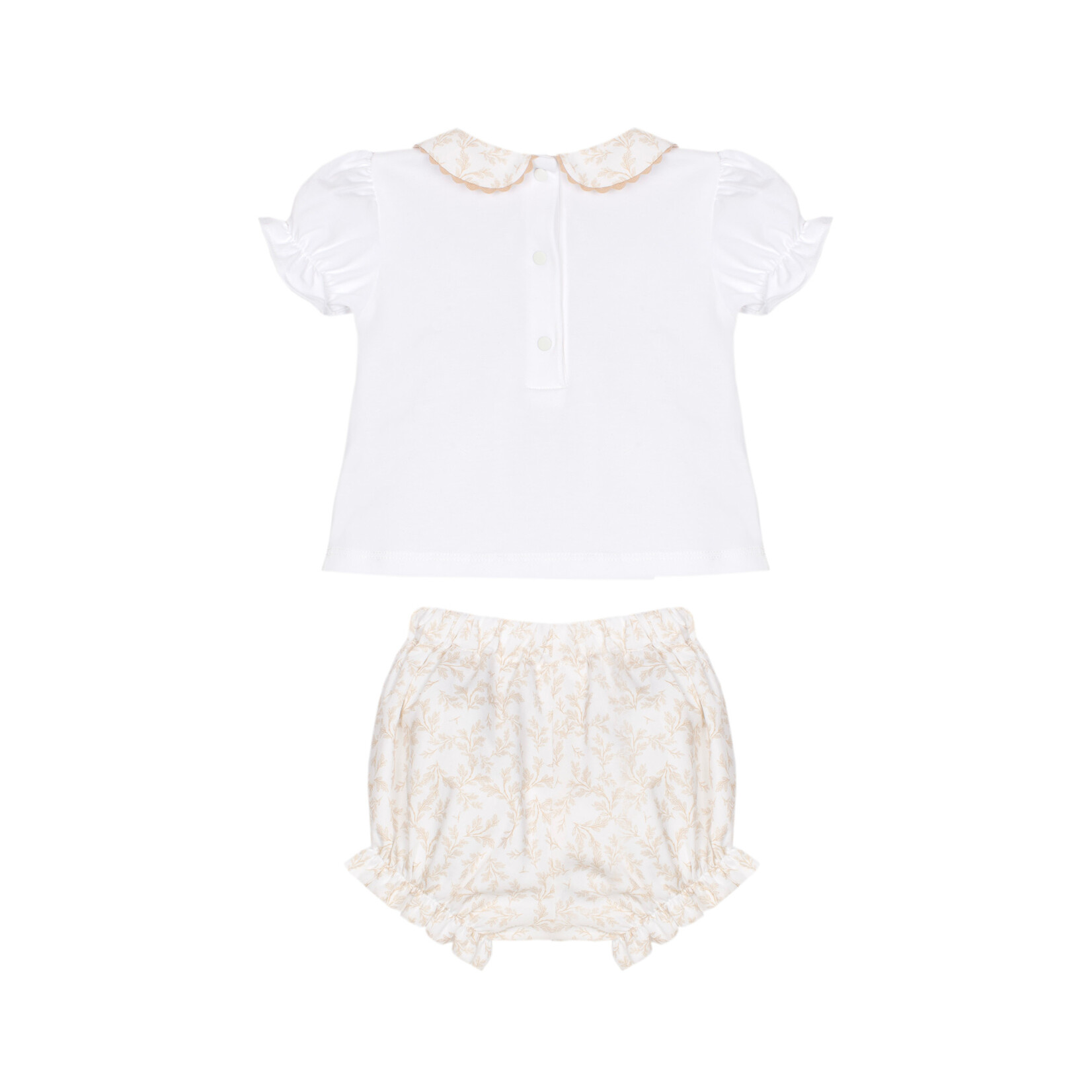 Patachou CONJUNTO - NEWBORN NATURE - VERÃO 2026 BEIGE TOILE DE JOUY S26-1