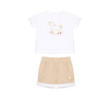 Patachou CONJUNTO - NEWBORN NATURE -VERÃO 2026 BEIGE