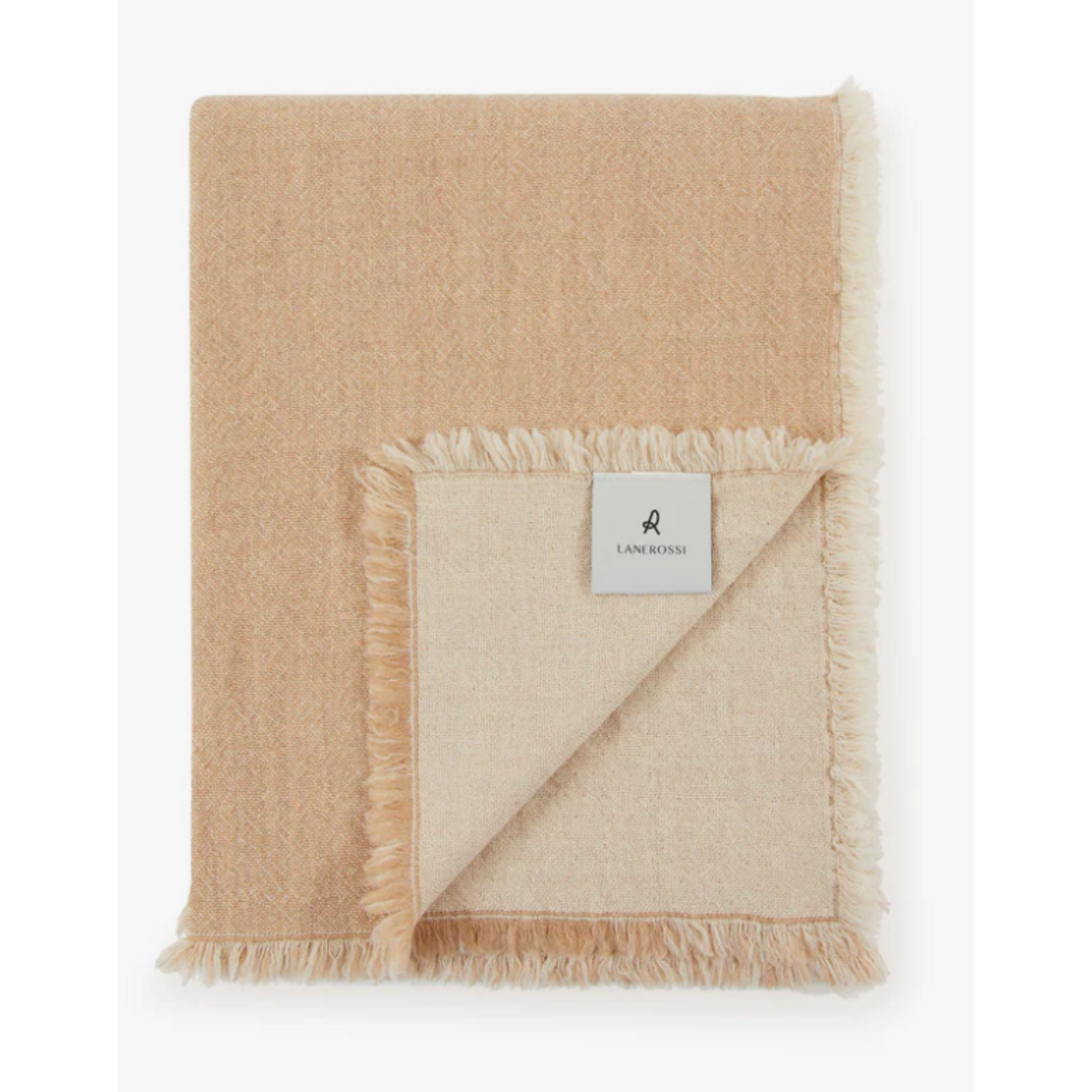 Lanerossi Zebio Blanket in Pure Merino Wool beige (130x180cm)