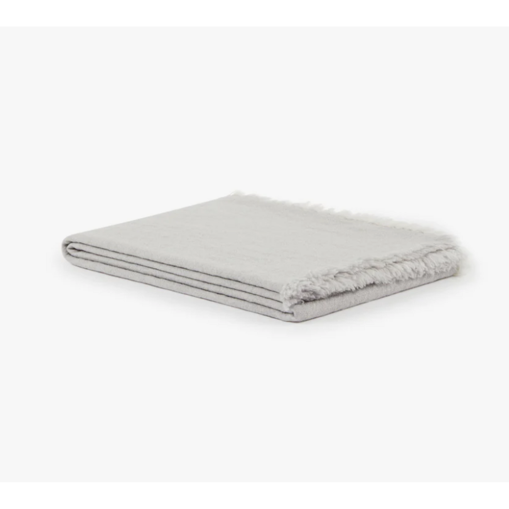 Lanerossi Zebio Blanket in Pure Merino Wool softgrey (130x180cm)