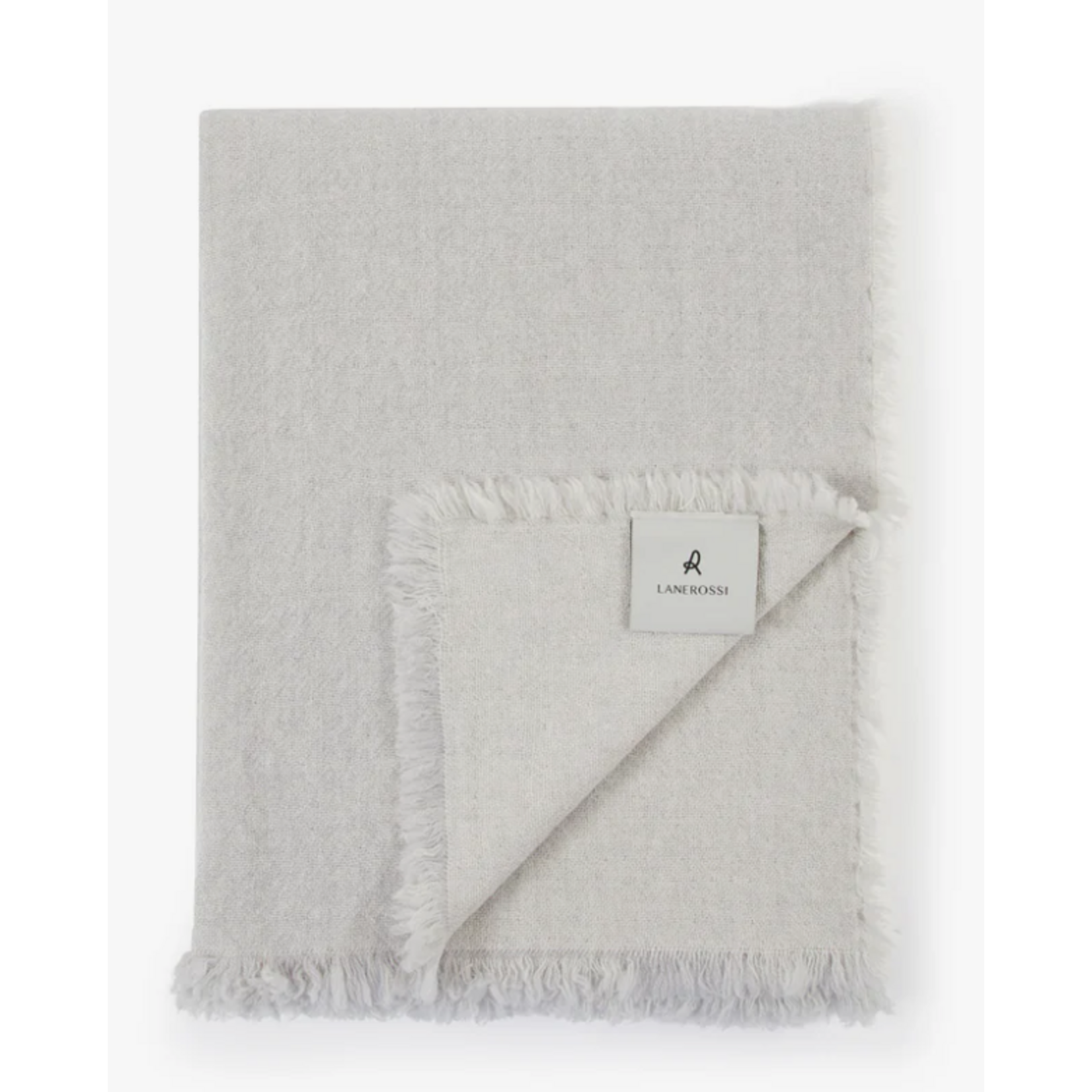 Lanerossi Zebio Blanket in Pure Merino Wool softgrey (130x180cm)