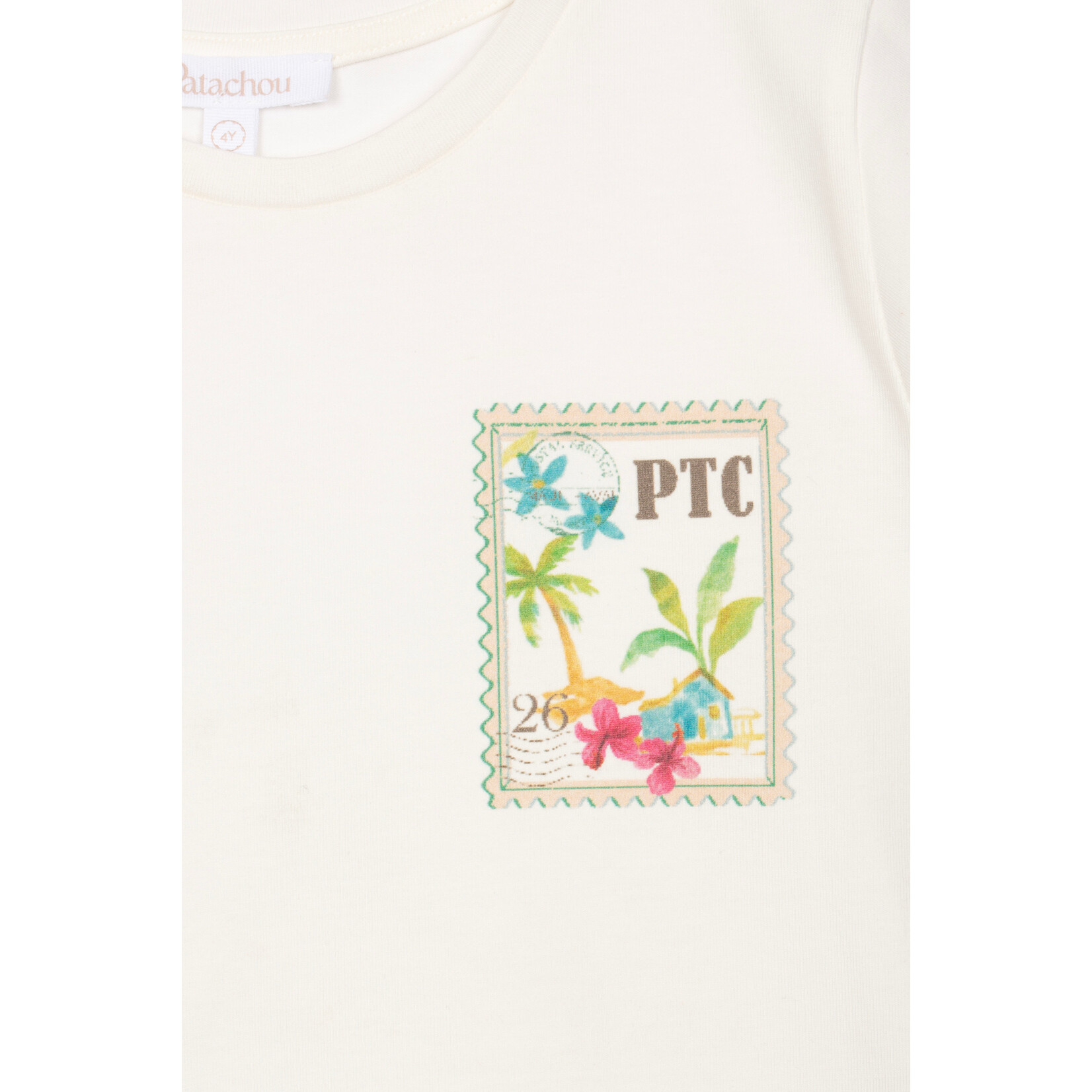 Patachou T-SHIRT MENINO - BOY SWIMWEAR- VERÃO 2026 ECRU