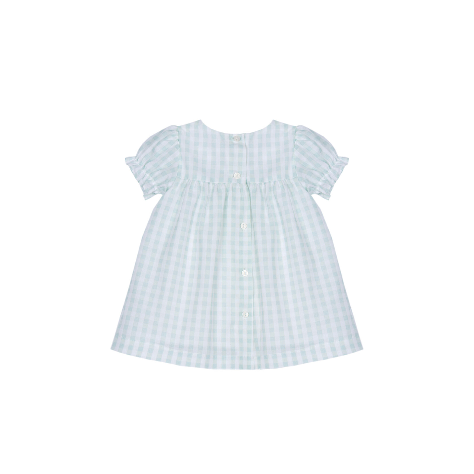 Patachou VESTIDO - NEWBORN COLORS - VERÃO 2026 GREEN CHECK S26-6