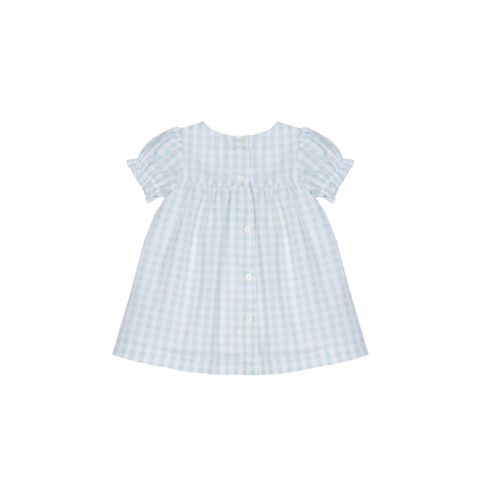 Patachou VESTIDO - NEWBORN COLORS - VERÃO 2026 GREEN CHECK S26-6