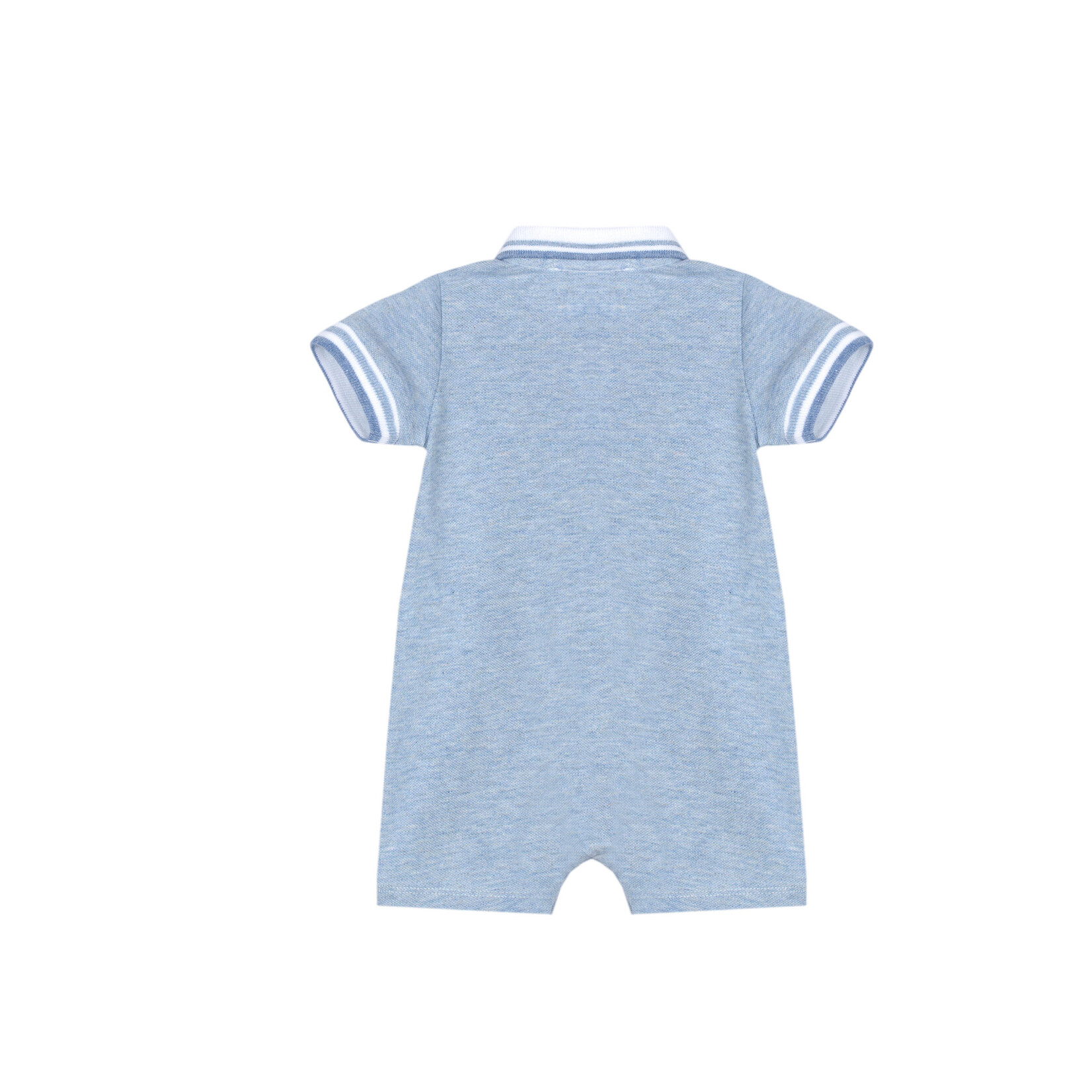 Patachou MACACÃO - NEWBORN TRUE BLUE - VERÃO 2026 PALE MELANGE BLUE S24-45