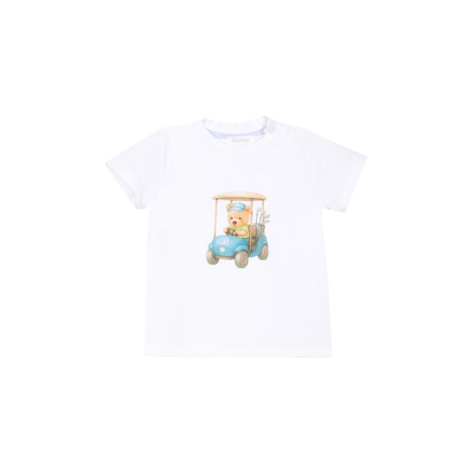 Patachou T-SHIRT - MINI BOY SOFT BLUE - VERÃO 2026 WHITE