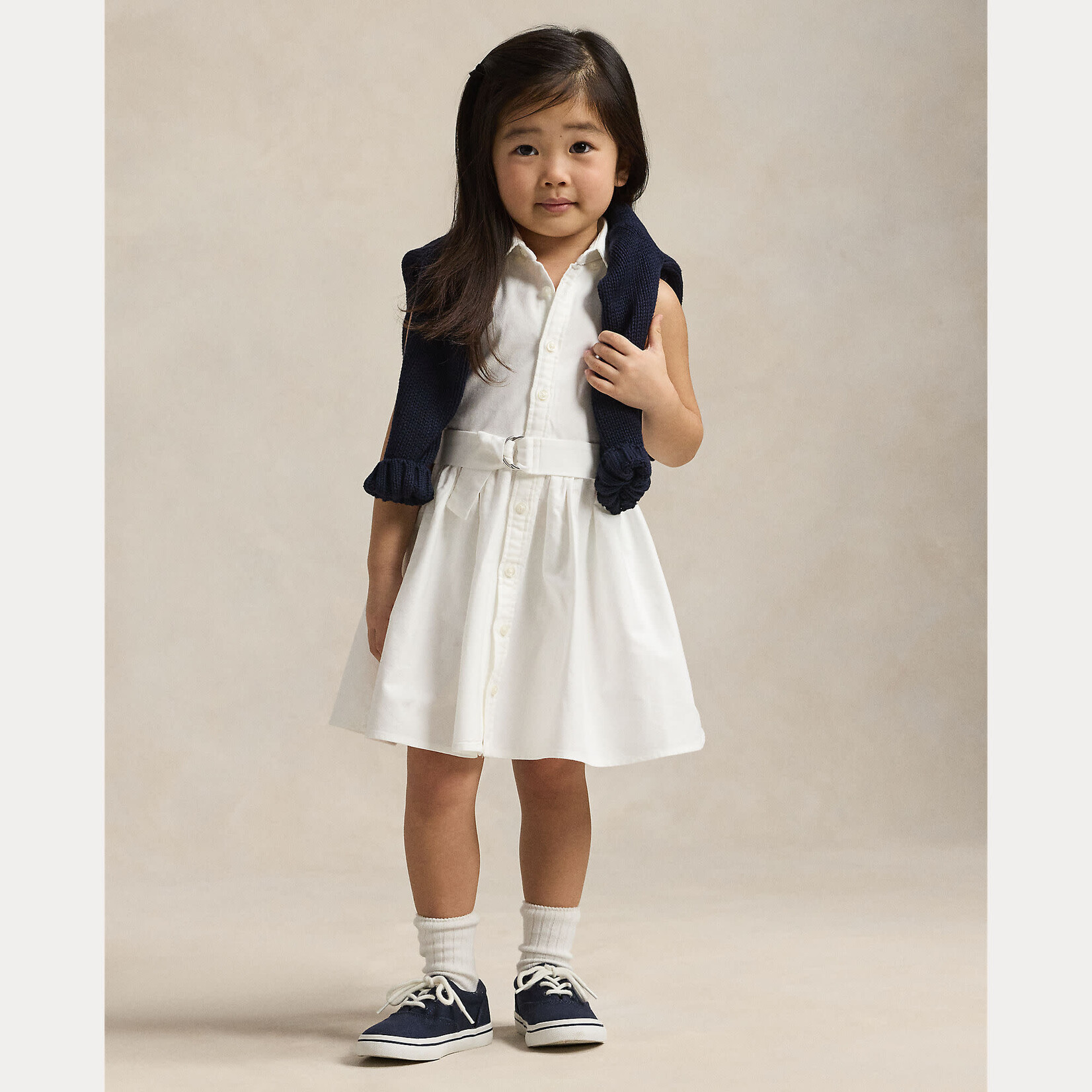 Ralph Lauren LATOYIAOXFSD-DRESSES-DAY DRESS-BSR WHITE