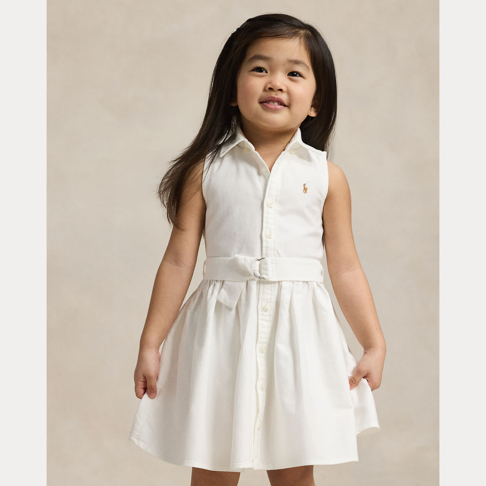 Ralph Lauren LATOYIAOXFSD-DRESSES-DAY DRESS-BSR WHITE