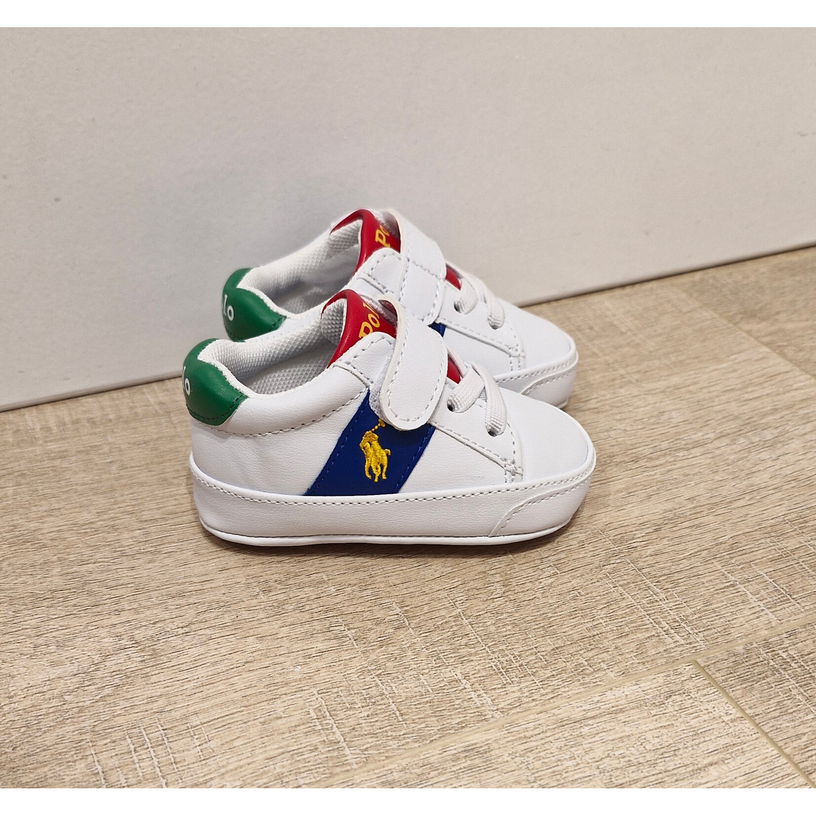 Ralph Lauren Sneaker RYLEY PS LAYETTE WHITE TUMBLED /ROYAL MULTI/G