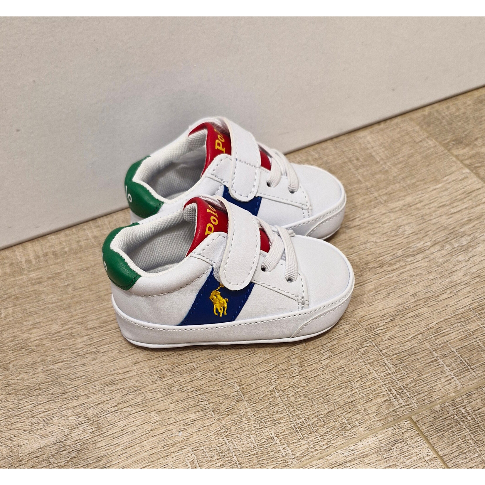 Ralph Lauren Sneaker RYLEY PS LAYETTE WHITE TUMBLED /ROYAL MULTI/G