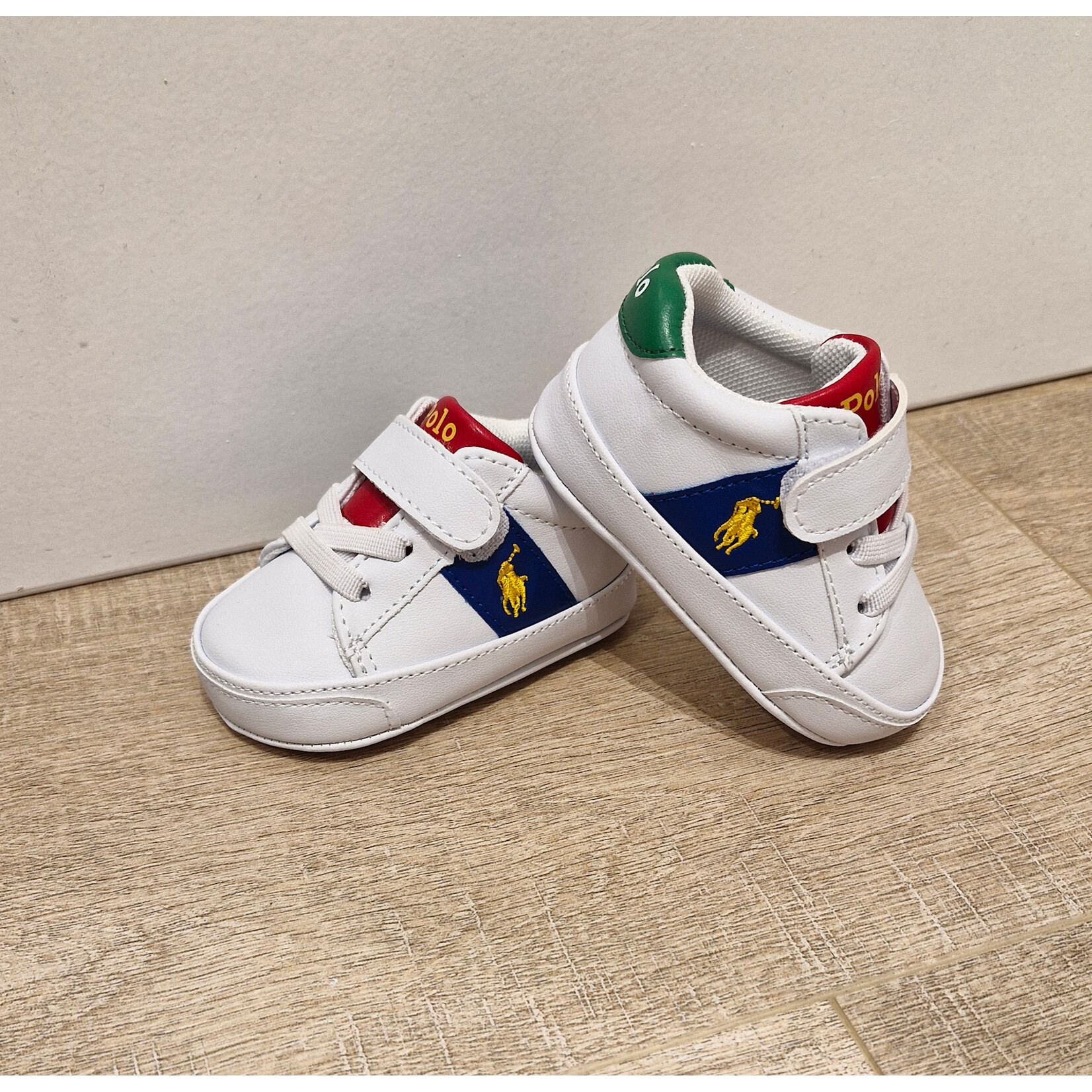 Ralph Lauren Sneaker RYLEY PS LAYETTE WHITE TUMBLED /ROYAL MULTI/G