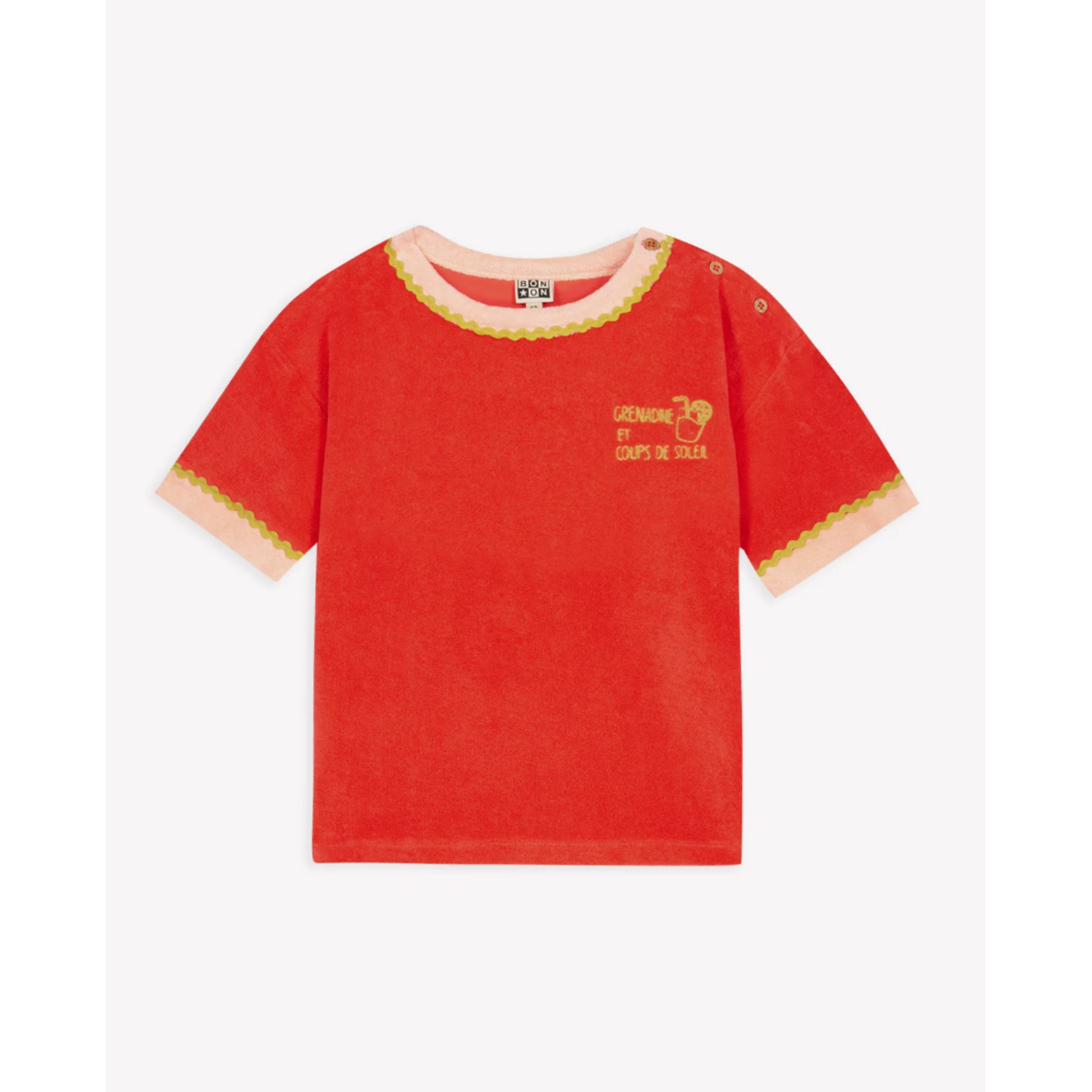 Bonton Paris TS LIVIA TEE SHIRT ROSE AMOR