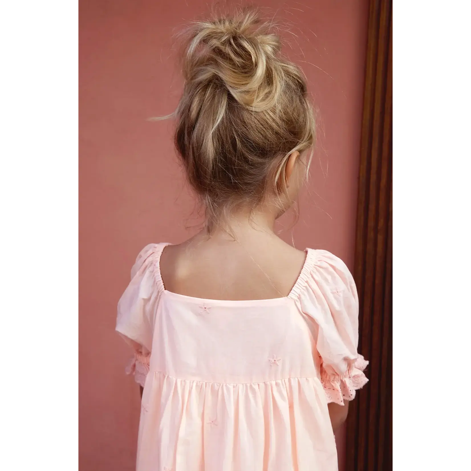 Bonton Paris ROBE GEORGETTE Robe Manches courtes ROSE SUNSET