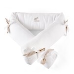 Théophile & Patachou Bedbeschermer 210 cm - Gewafeld H: 18 cm