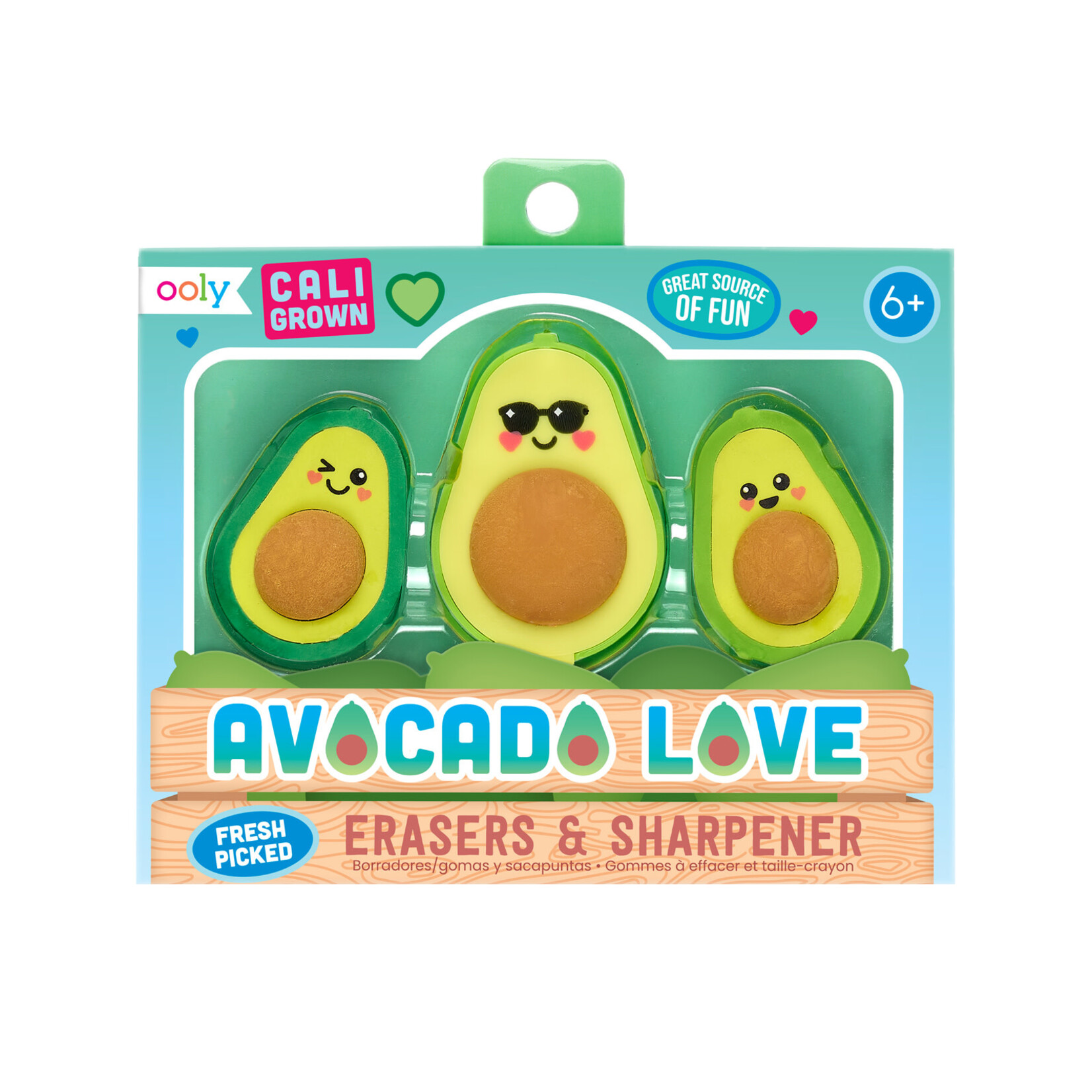 Ooly Avocado Love Eraser and Sharpener