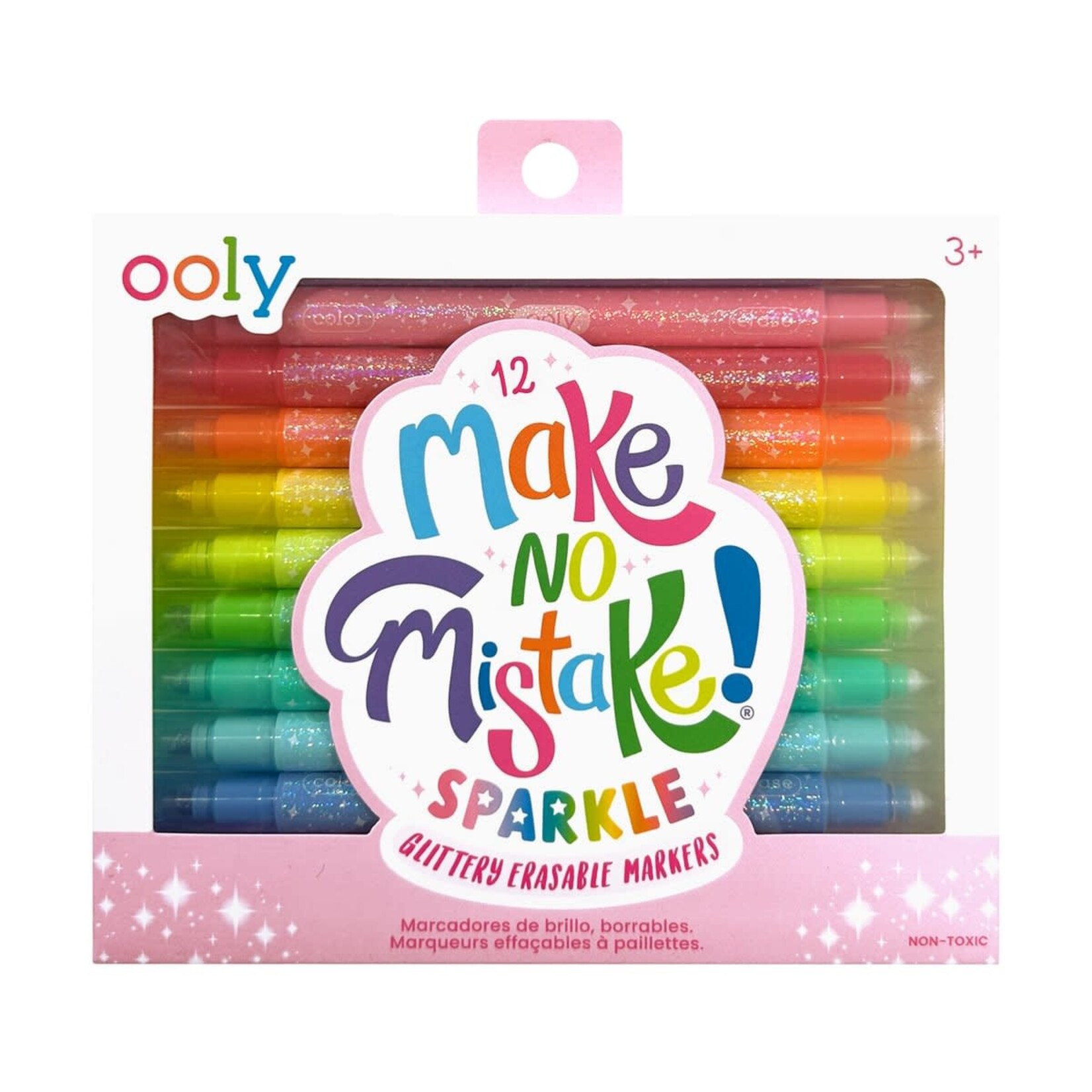 Ooly Ooly - Make No Mistake!: Glittery Erasable Markers (Set of 12)