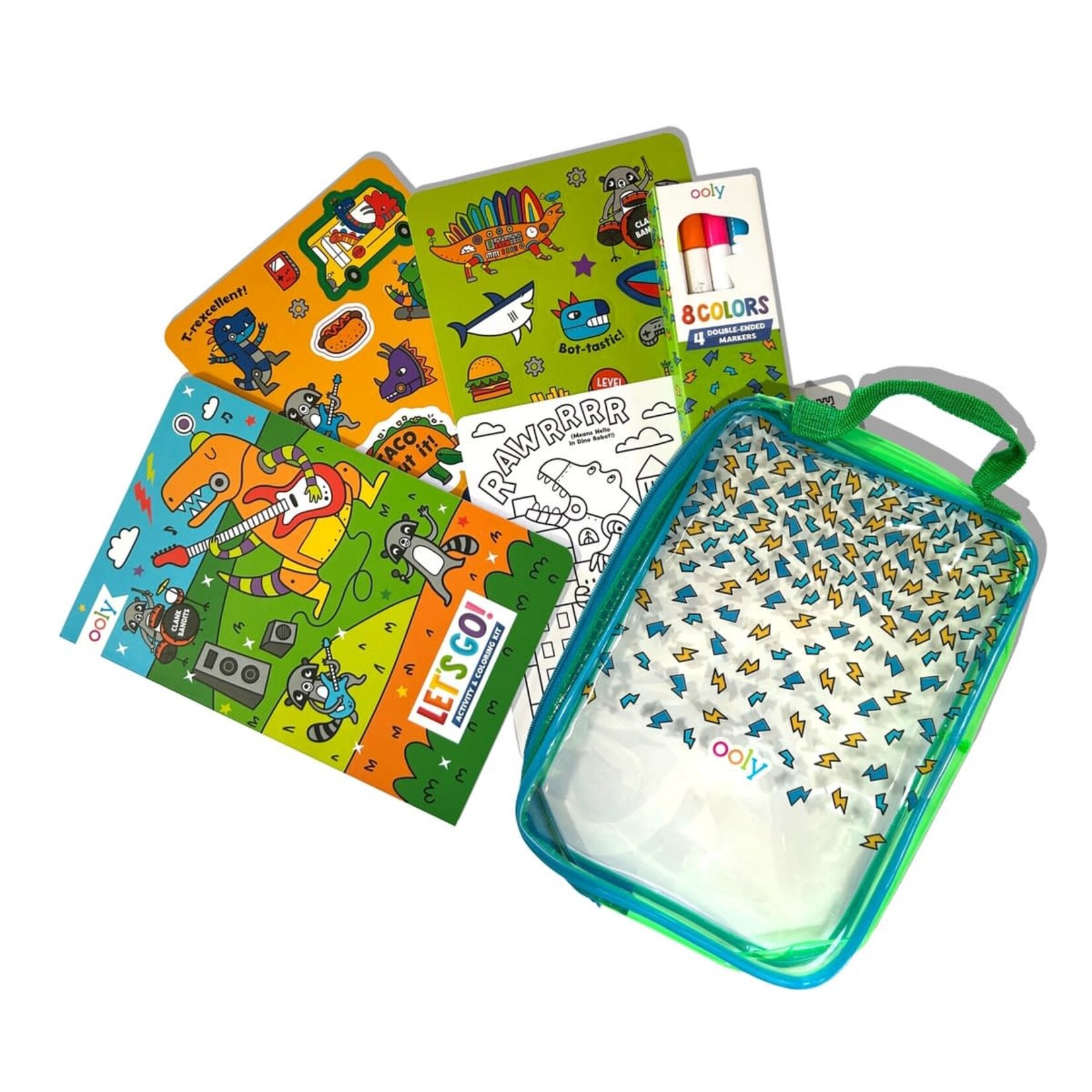 Ooly Ooly - Let's Go!: Activity & Coloring Kit - Robo Dinos