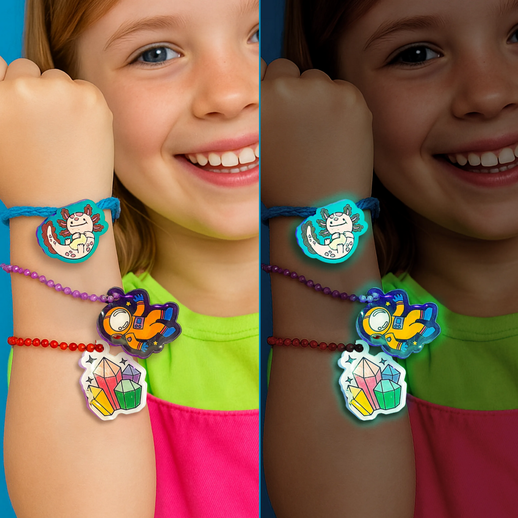 Ooly Ooly - Shrink-Its!: D.I.Y. Shrink Art Kit - Glow Buddies (28 PC Set)