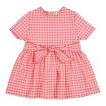 Gymp Dress Andra Raspberry - White