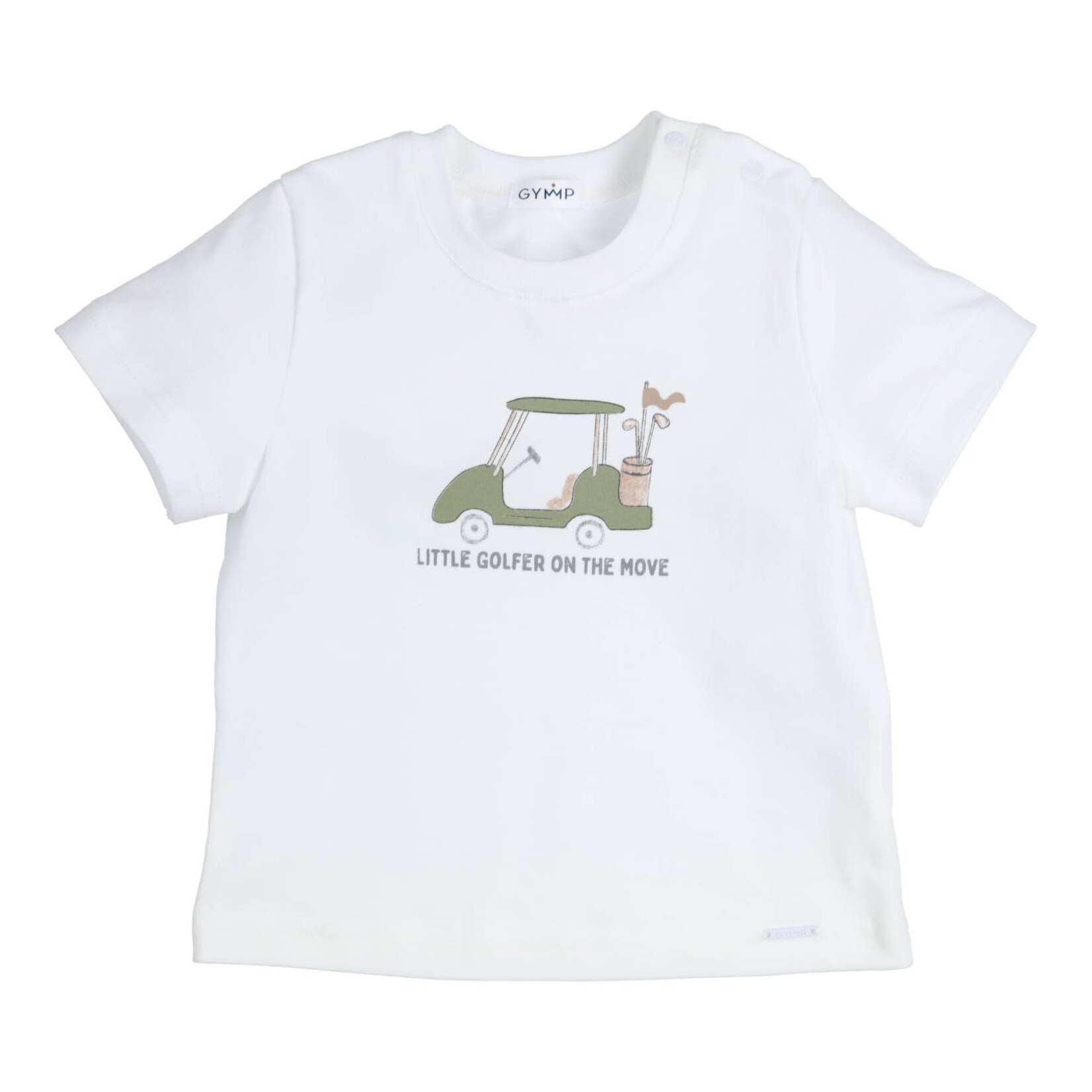 Gymp T-shirt Aerobic Little Golfer On The Move White