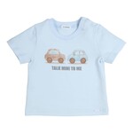 Gymp T-shirt Aerobic Talk Mini To Me Beige – Blue White
