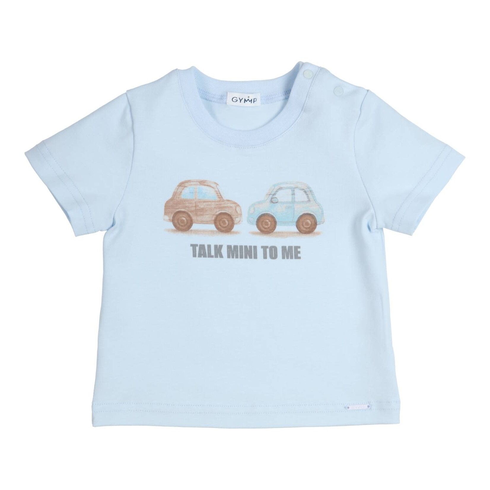Gymp T-shirt Aerobic Talk Mini To Me Beige – Blue White