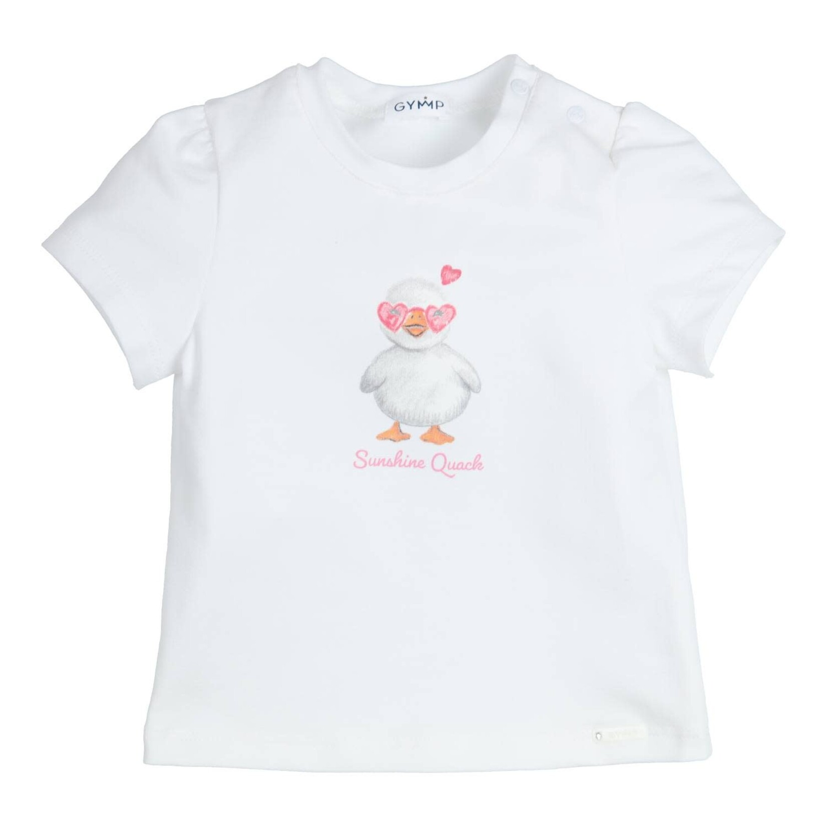 Gymp T-shirt Aerobic Sunshine Quack Pink White