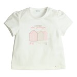 Gymp T-shirt Aerobic Beach Cabins Off White - Old Rose