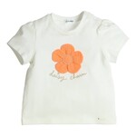 Gymp T-shirt Aerobic Daisy Charm Orange Off White