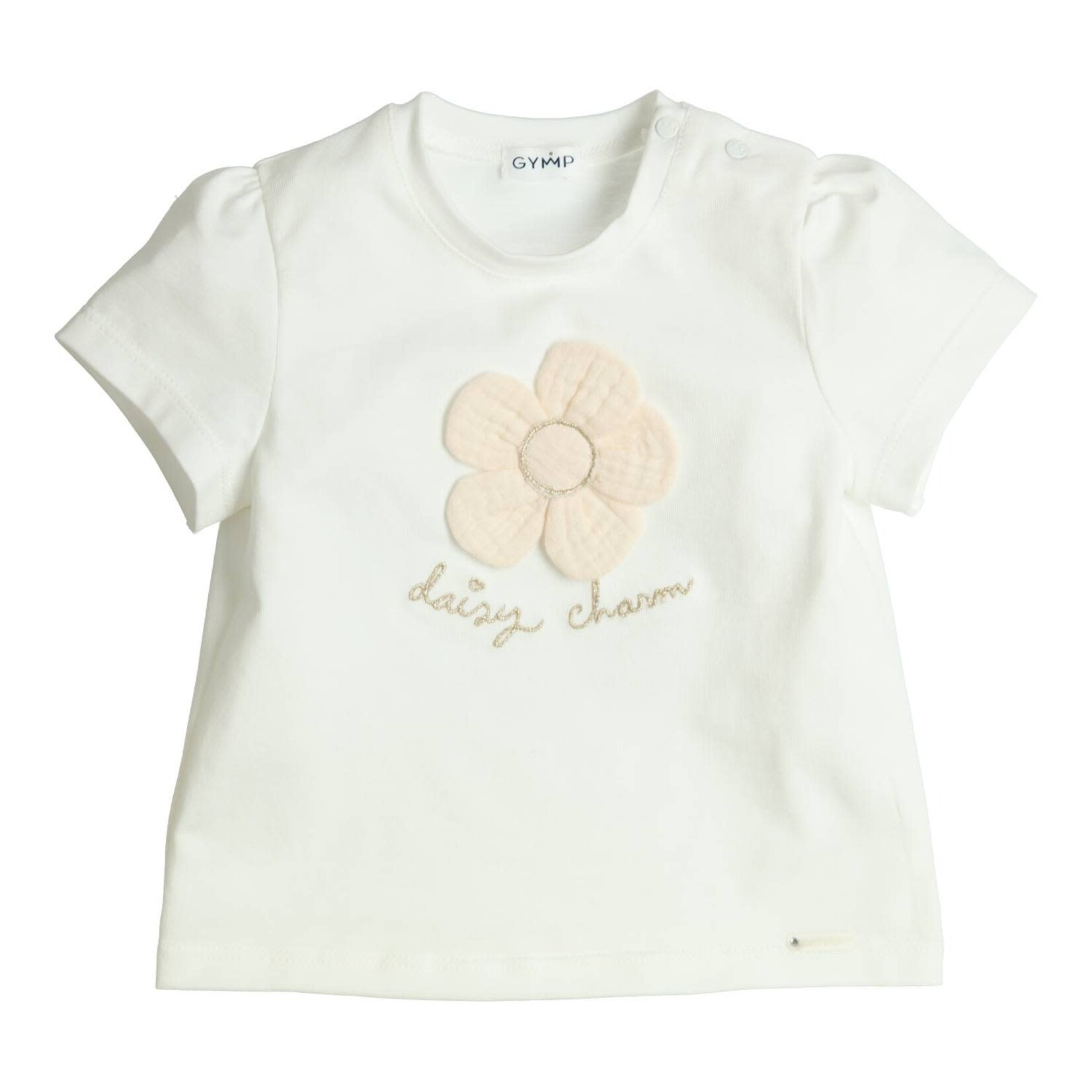 Gymp T-shirt Aerobic Daisy Charm Off White - Beige