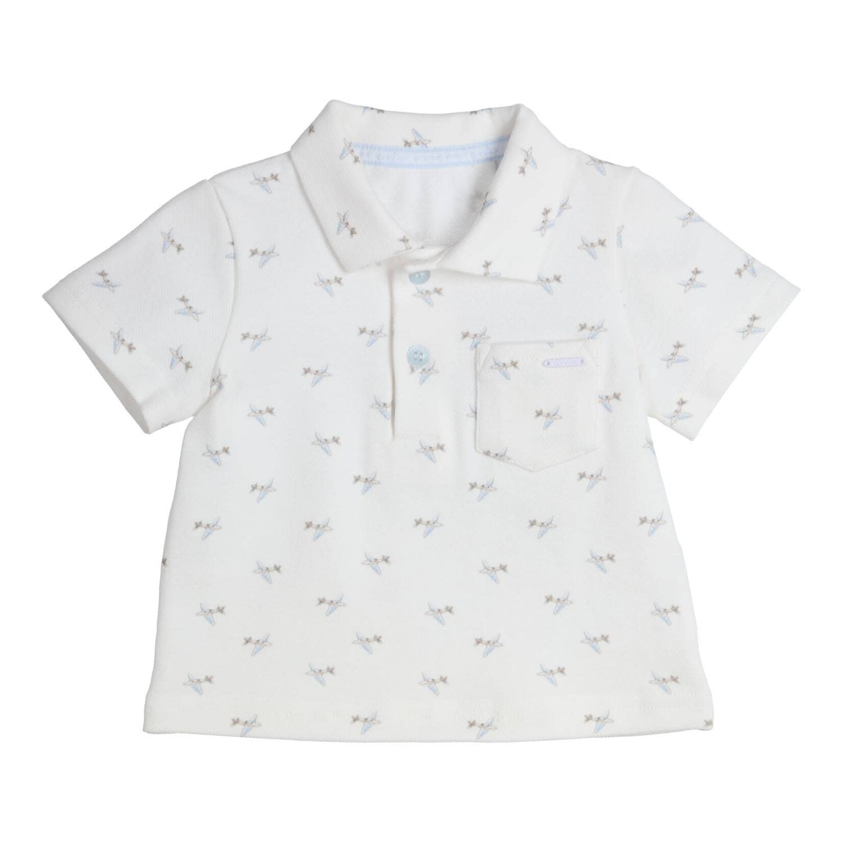 Gymp Polo Josca White - Light Blue